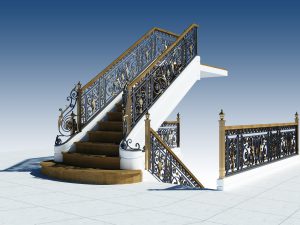 Cầu thang sắt mỹ thuật